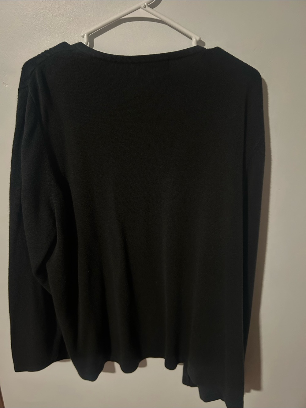 Annex Black Button-Front Women's Sweater Cardigan - Picture 2 of 2